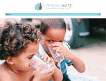 Tablet Screenshot of filterofhope.org